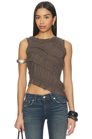 Pink Sands Smocked Top Free People