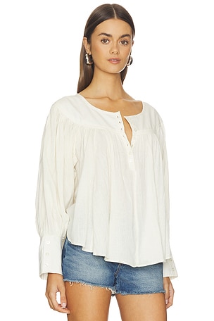 Free People x REVOLVE Malibu Crinkle Top in White