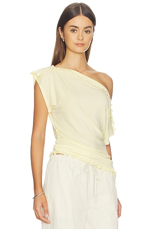 Free People x REVOLVE Riley Knit Top in Yellow