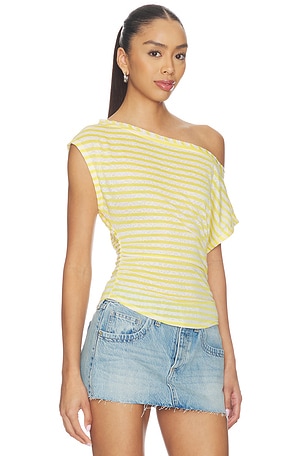 Free People Ellie Top in Yellow. Size L. Also