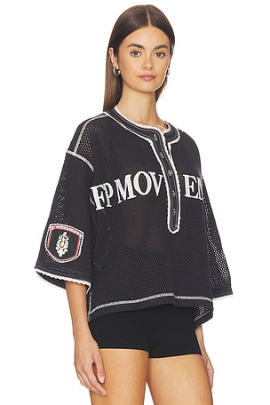 Free People x FP Movement Camp Out Tee in Black. Size S. Also