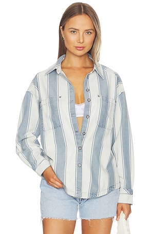 X Crossroads Striped Shirt Free People
