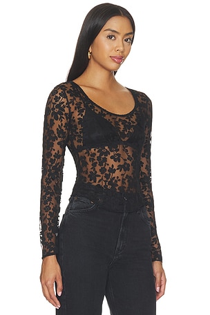 Free People X Intimately Early Sunsets Layering Top in Black