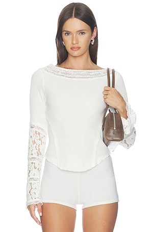 Amber Lace Cuff Top Free People