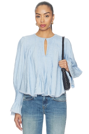 Thousand Pintucks Blouse Free People