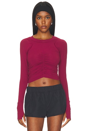 x FP Movement Tempo Ruched Longsleeve Top Free People