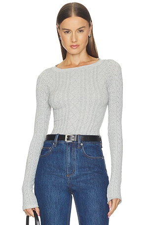 So Soft Seamless Modal Cable Long Sleeve Top Free People