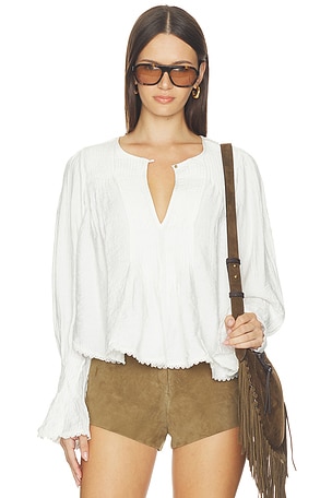 Thousand Pintucks Blouse Free People