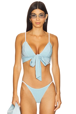 x free-est Sydney Crop Bikini Top In Tropical Breeze Free People