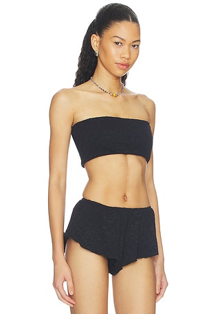 Free People x free-est Lola Bandeau Bikini Top in Black