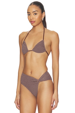 Free People x free-est Jamie Tri Bikini Top in Brown