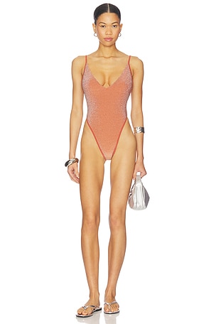 Lurex Amber One Piece Swimsuit Free People