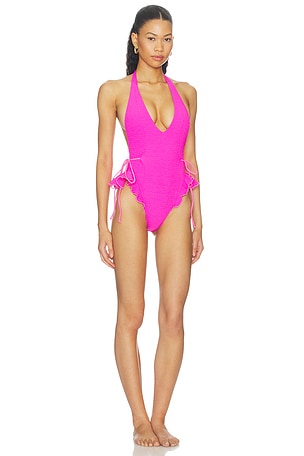 Free People Lyra Solid One Piece in Pink