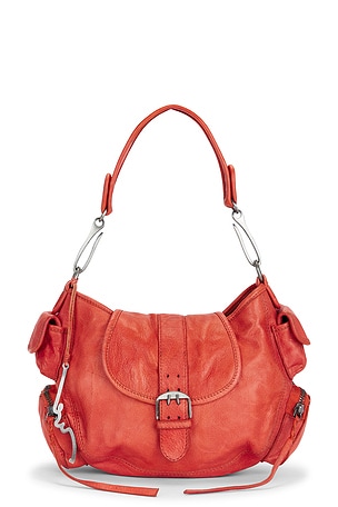 Free people bolso tote asher en color rojo