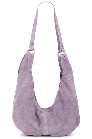 Free People Roma Suede Tote in Purple