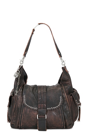 Free People SAC CABAS LEIGH en Chocolat