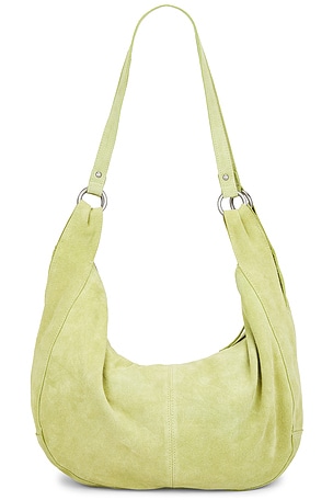 Free People Roma Suede Tote Bag in Green