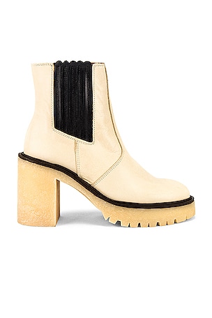 NWT Free People James Chelsea Boots Tan shops Leather Chunky Ankle Booties