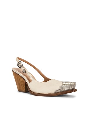 Free People Brayden Slingback Heel in Ivory