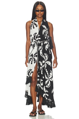 Graphic Palms Dress FARM Rio