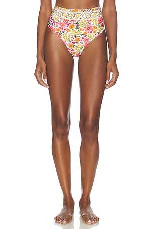 Banana Flowers High Waist Bikini Bottom FARM Rio