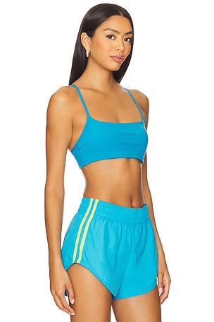 FORM Criss Cross Sports Bra in Blue. Size XS. Also