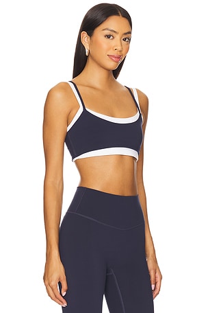 FORM Layered Sports Bra in Navy