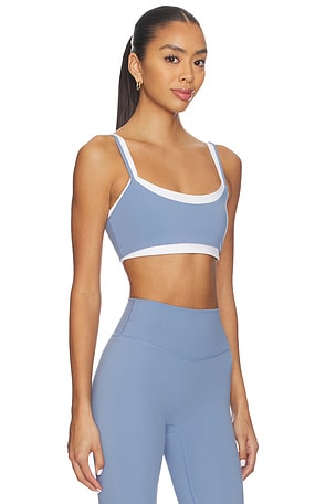 FORM Layered Sports Bra in Blue. Size XL. Also