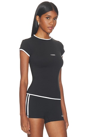 FORM Layered Tee in Black & White