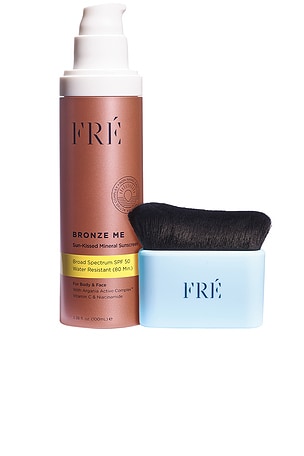 Bronze Me Sunkissed Mineral Sunscreen Spf 50 With Bronzing Body Brush FRE