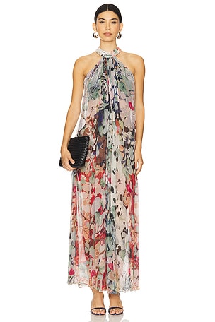 x REVOLVE Mock Neck Long Dress Falguni Shane Peacock