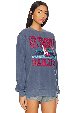 firstport Saint Tropez Sailing Crewneck in Blush