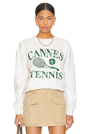 Cannes Tennis Crewneck Sweatshirtfirstport$110