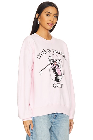 firstport Citta Di Palermo Golf Crewneck in Pink