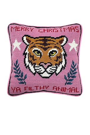 Filthy Animal Needlepoint Pillow Furbish Studio