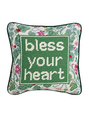 Bless Your Heart Needlepoint Pillow Furbish Studio