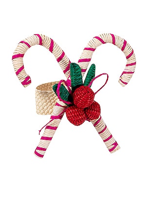 ROND DE SERVIETTE CANDY CANE NAPKIN RING Furbish Studio