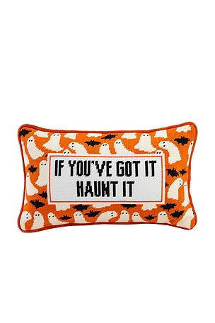 Haunt It Needlepoint Pillow Furbish Studio