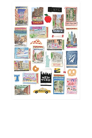 NYC Boroughs Matchbook Print Furbish Studio