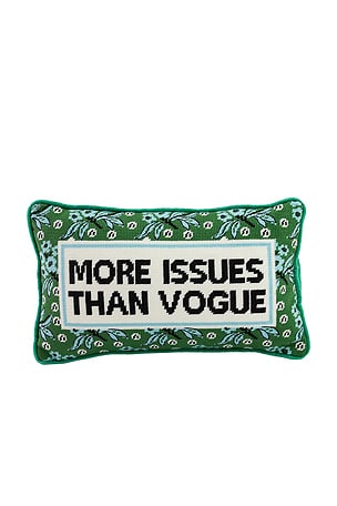 More Issues Needlepoint Pillow Furbish Studio