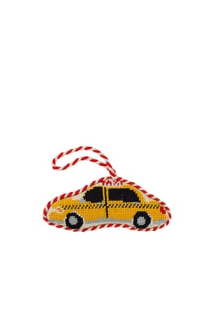 Taxi Cab Needlepoint Icon Ornament Furbish Studio