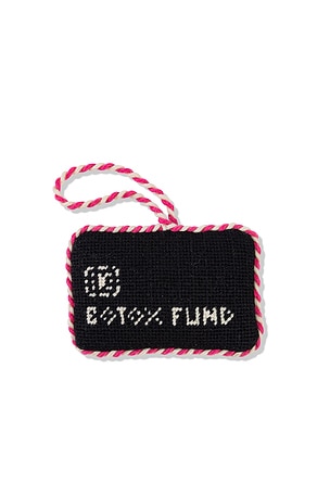 Black Card Needlepoint Icon Ornament Furbish Studio