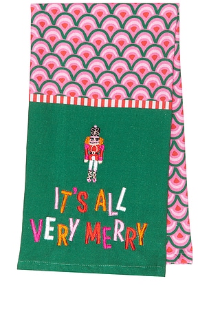 PANO DE PRATO VERY MERRY DISH TOWEL Furbish Studio