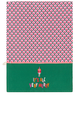 Furbish Studio Very Merry Dish Towel in Beauty: Multi