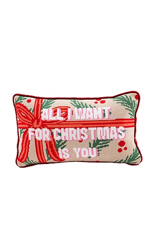 All I Want Needlepoint Pillow Furbish Studio