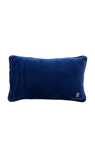 Furbish Studio Baby It's Cold Outside Needlepoint Pillow in Navy