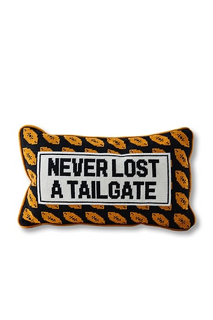 Never Lost A Tailgate Needlepoint Pillow Furbish Studio