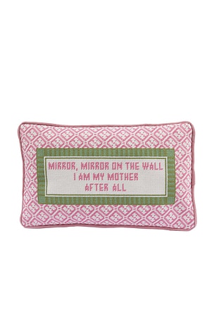 Mirror Mirror Needlepoint Pillow Furbish Studio
