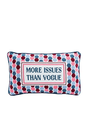 More Issues Needlepoint Pillow Furbish Studio