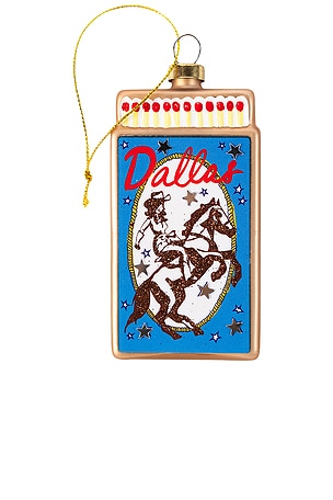 Dallas Matchbook Ornament Furbish Studio
